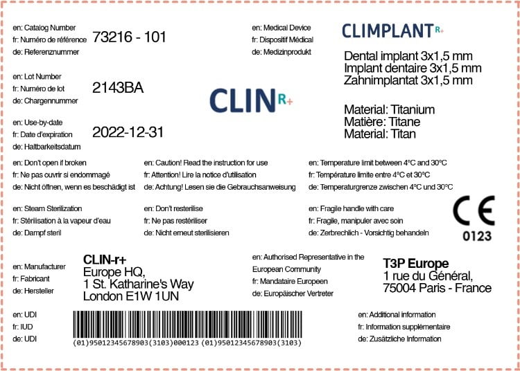 Labels for Medical Devices Clin R