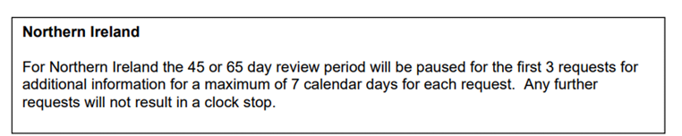 MHRA guidance for Clinical Investigation Studies in Northern Ireland 